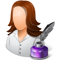 Ecrivain personne gens femme - Icônes Avatars et Emoticônes